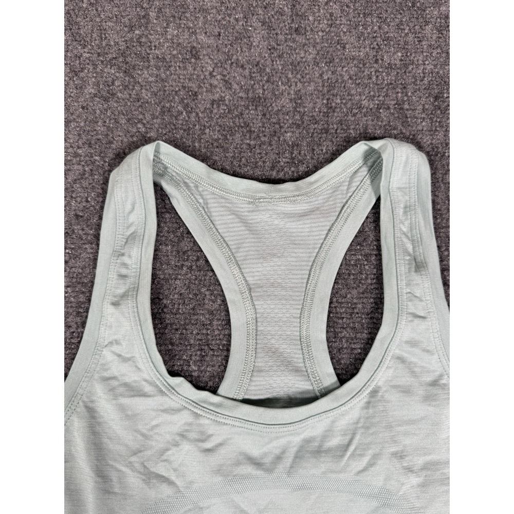Vintage Lululemon‎ Swiftly Tech Tank Top Womens 6 Heathered Fresh Teal Racerback - Picture 4 of 12
